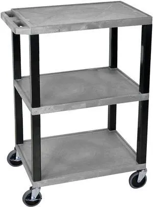 H. Wilson Gray 3 Shelf Specialty Utility Cart