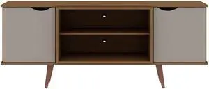 Hampton 62.99 TV Stand in Off White and Maple Cream