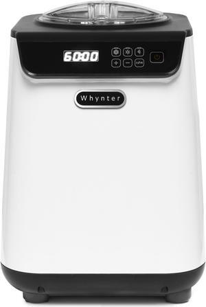 Whynter 1.28 Quart Compact Upright Automatic Ice Cream Maker with Stainless Steel Bowl White