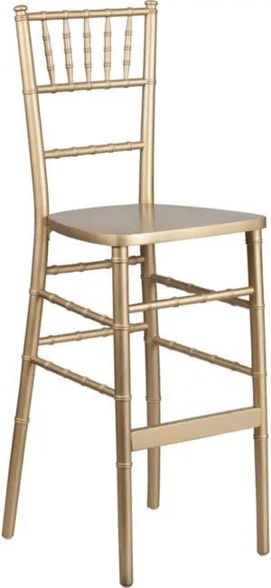 Flash Furniture HERCULES Series Gold Wood Chiavari Barstool