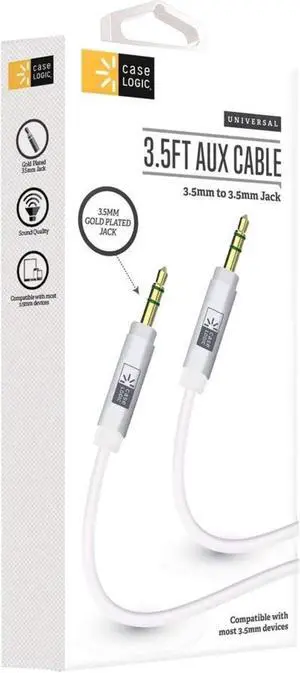 10' AUX Cable Fabric-GY