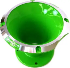 Circular Despacito Aluminum Bolt-on High Frequency Horn Flare GREEN with2-in Throat
