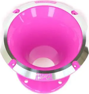 Circular Despacito Aluminum Bolt-on High Frequency Horn Flare PINK with2-in Throat