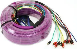 DEEJAYLED PURPLE 52FT 10RCA 3 POWER COPP