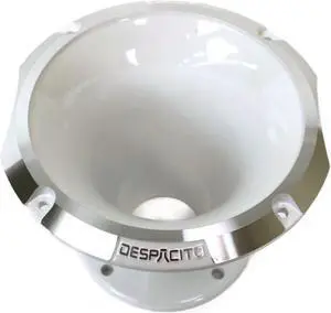 Circular Despacito Aluminum Bolt-on High Frequency Horn Flare WHITE with2-in Throat