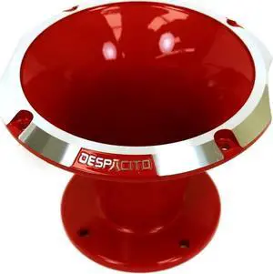 Circular Despacito Aluminum Bolt-on High Frequency Horn Flare RED with2-in Throat