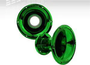 Green Bolt-on Horn Flare with 2-in Throat for 2-in Compatible High Frequency Drivers