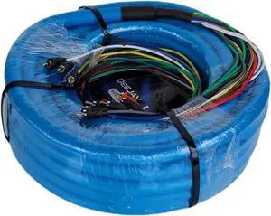 DEEJAYLED BLUE 52FT 10RCA 3 POWER COPPER