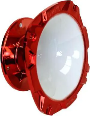 DJL SHORT 2" BOLT ON HORN WHITE RED