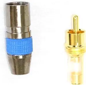 Gold Color RCA MALE Connector Jack only