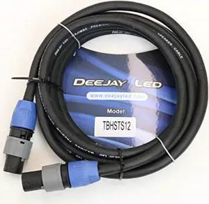 12 Foot Length SPEAKON 4-Connector to SPEAKON 4-Connector Audio Cable