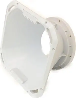 6.5-in Speaker Despacito Midrange Diffuser Horn with Exponential Flare in White