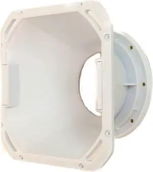 8-in Speaker Despacito Midrange Diffuser Horn with Exponential Flare in White