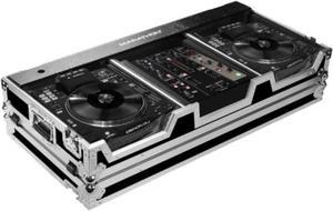 Flight Road Case MA-SC390010W Case Coffin Holds 2 X Large Format Cd Players: Denon Sc3900 + 10-in Mixer: Dnx600, Dnx120, Ttm57sl, Djm350, Rane Sixty-One with Low Profile Wheels
