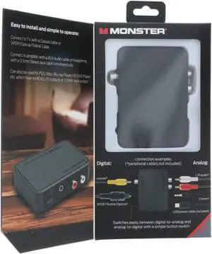 MONSTER COMBO AUDIO CONVERTER BLACK