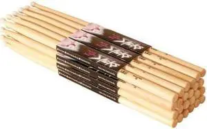 On Stage Hickory 2B Nylon Tip Drumsticks 12 Pairs