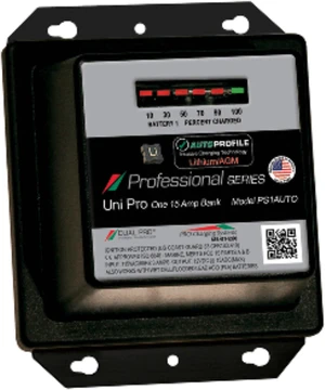 Dual Pro PS1 Auto 15A - 1-Bank Lithium/AGM Battery Charger Dual Pro PS1 Auto 15A - 1-Bank Lithium/AGM Battery Charger