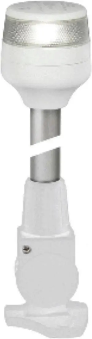 Hella Marine 2nm All Round White Fold Down Pole Navigation Lamp - 8" - White Base