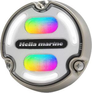 Hella Marine Apelo A2 RGB Underwater Light - 3000 Lumens - Bronze Housing - White Lens w/Edge Light