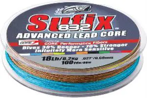 Sufix 832 Advanced Lead Core - 12lb - 10-Color Metered - 100 yds