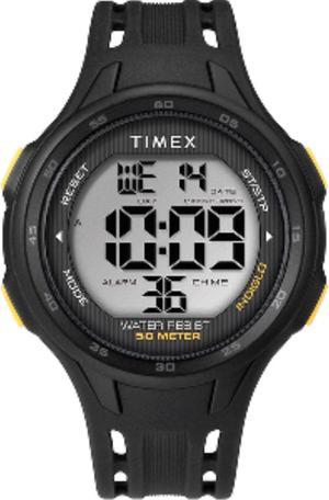 Timex DGTL 45mm Mens Watch - Black/Yellow Case - Black Strap