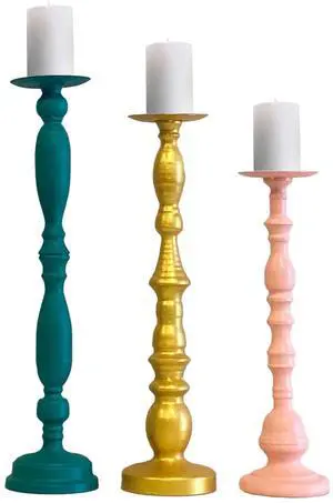 S/3 Candle Holders South Beach