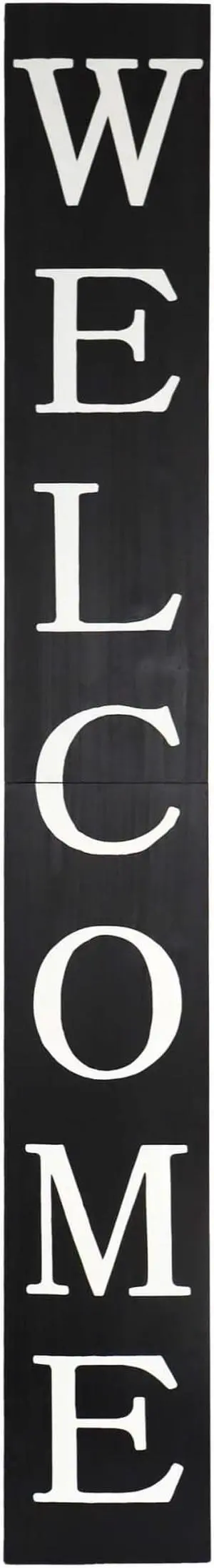 Welcome Porch Sign 72 - BLK - BiFold