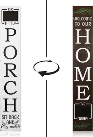 60IN WELCOME TO OUR HOME / PORCH REVERSIBLE PORCH