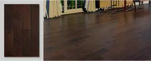 Sango Premier Hickory Autumn Brown 1/2" x 5" x Random Length Handscraped Engineered Hardwood Flooring( 26.24 sqft/box) Sango Premier Hickory Autumn Brown 1/2" x 5" x Random Length Handscraped Engineered Hardwood Flooring( 26.24 sqft/box)