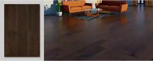 Sango Premier Hickory Autumn Brown 1/2" x 7" x Random Length Handscraped Engineered Hardwood Flooring( 25.26 sqft/box) Sango Premier Hickory Autumn Brown 1/2" x 7" x Random Length Handscraped Engineered Hardwood Flooring( 25.26 sqft/box)