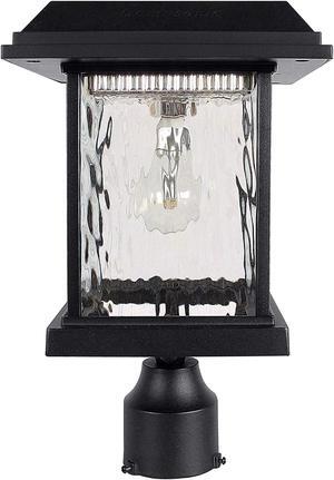 Aspen Solar Light - w/GS Solar Light Bulb - 3" Fitter - Black