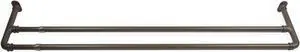 5/8 inch Double Blackout Curtain Rod 84-120 inch - Antique Brass