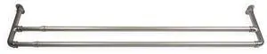 5/8 inch Double Blackout Curtain Rod 84-120 inch - Satin Nickel