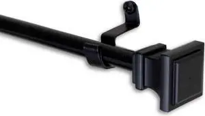 Erik Curtain Rod 7/16 inch dia. 18-28 inch - Black