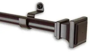 Erik Curtain Rod 7/16 inch dia. 28-48 inch - Cocoa