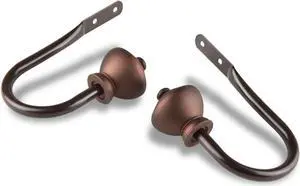 Giannie Curtain Rod Holdback - Cocoa