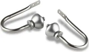 Giannie Curtain Rod Holdback - Satin Nickel