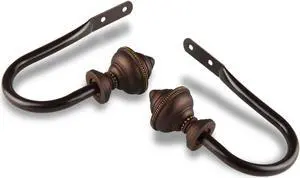 Augustus Curtain Rod Holdback - Cocoa
