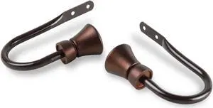 Lewis Curtain Rod Holdback - Cocoa