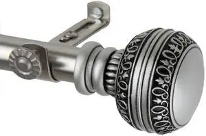 Dolly Curtain Rod 3/4 inch dia. 48-84" - Satin Nickel