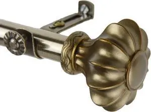Gusto Curtain Rod 3/4 inch dia. 120-170" - Antique Gold