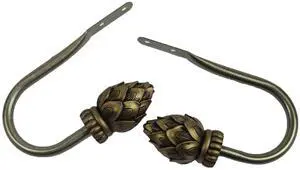 Tilia Holdback Pair - Antique Brass