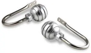 Olga Holdback Pair - Satin Nickel