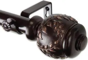 Mathilda Curtain Rod 1" OD 160-240 inch  - Bronze