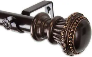 Sansa Curtain Rod 1" OD 160-240 inch  - Bronze