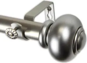 Constantino Curtain Rod 1" OD 160-240 inch  - Satin Nickel