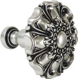 Collerette Decorative Tie Back Pair - Satin Nickel
