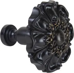 Collerette Decorative Tie Back Pair - Black