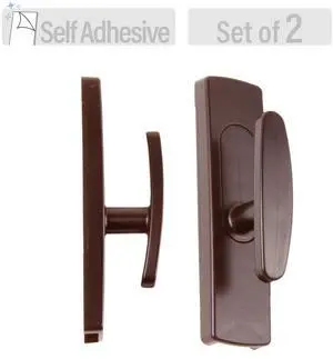 Wall Hooks Self Adhesive (Set of 2) - Cocoa
