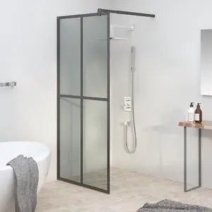 vidaXL Walk-in Shower Screen 31.5"x76.8" Dark Tempered Glass vidaXL Walk-in Shower Screen 31.5"x76.8" Dark Tempered Glass